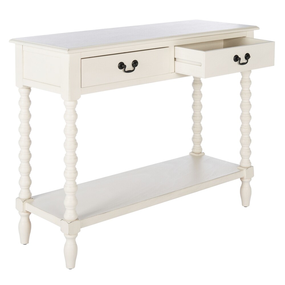 SAFAVIEH Athena 2 Drawer Console Table   35.5\