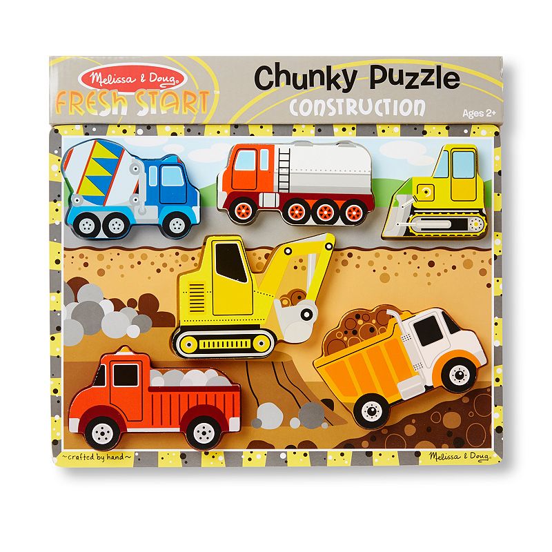 Melissa and Doug Construction Chunky Puzzle