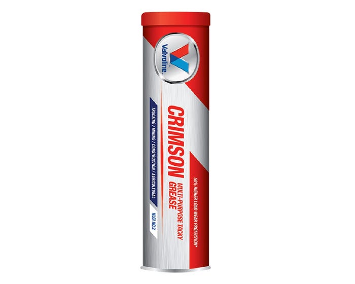 Valvoline Crimson #2 Heavy Duty (HD) Grease， 14.1 oz. Cartridge - VV70124