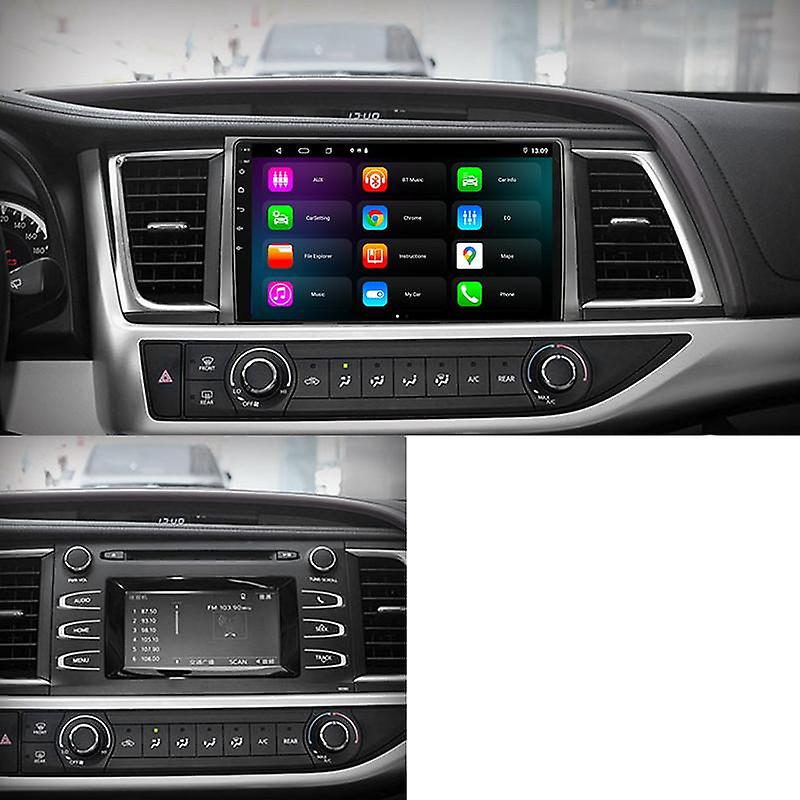 For Toyota Highlander 3 XU50 2013 - 2018 Car Radio Multimedia Video Player Navigation GPS No 2din