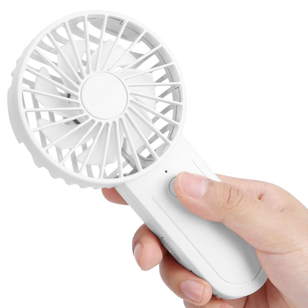 Mini Handheld Fan Telescopic Hook Fan USB Charging for Travel Office RoomWhite