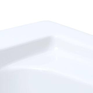 American Standard EverClean 72 in. x 100 in. Rectangular Soaking Bathtub with Reversible Hand Drain in White 7236L.002.020