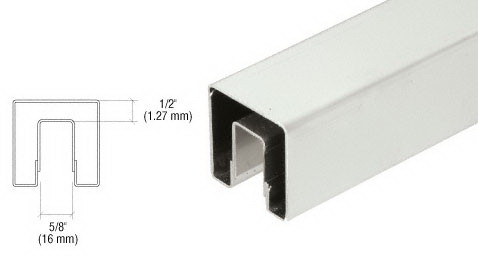 CRL Stainless 1 1/2 Square Premium Cap Rail for 1...