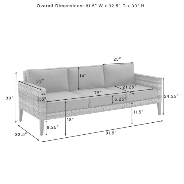 Prescott Outdoor Wicker Sofa