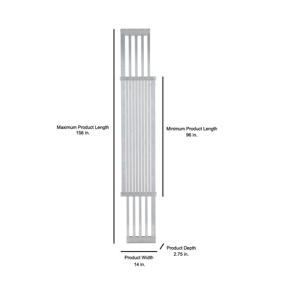 Werner 8 ft. - 13 ft. Aluminum Extension Plank with 250 lb. Load Capacity PA208