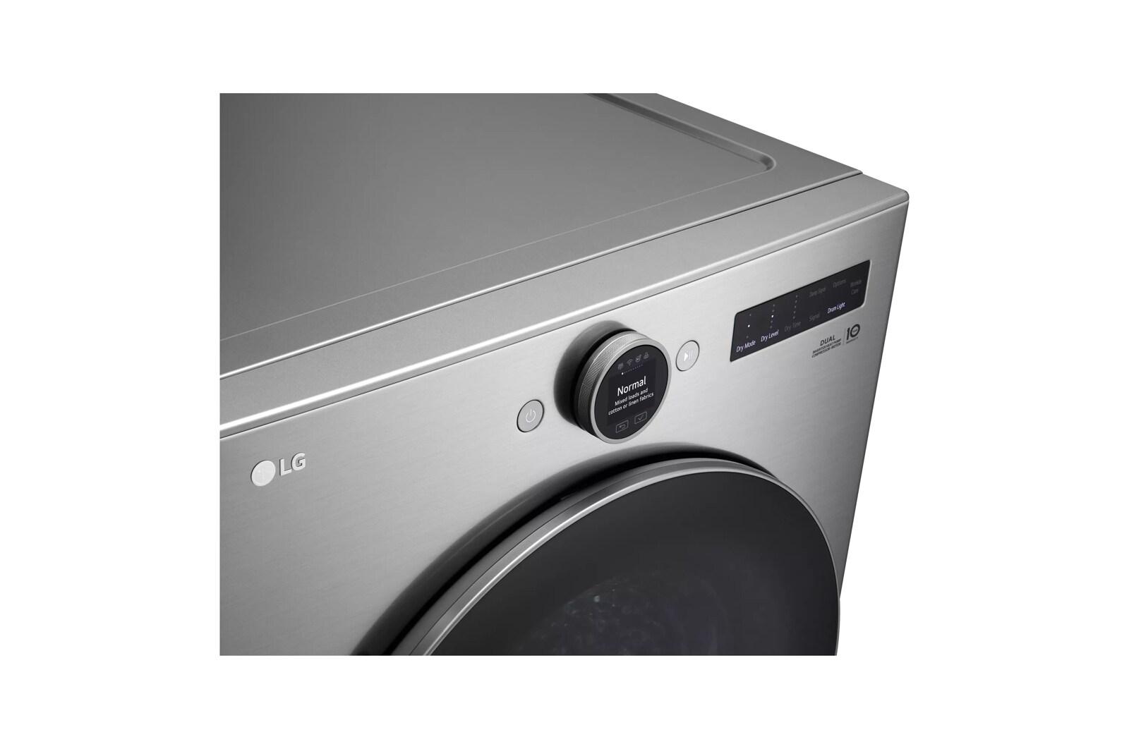 Lg DLHC5502V 7.8 Cu. Ft. Mega Capacity Smart Front Load Dryer With Dual Inverter Heatpump™ Technology And Inverter Direct Drive Motor System