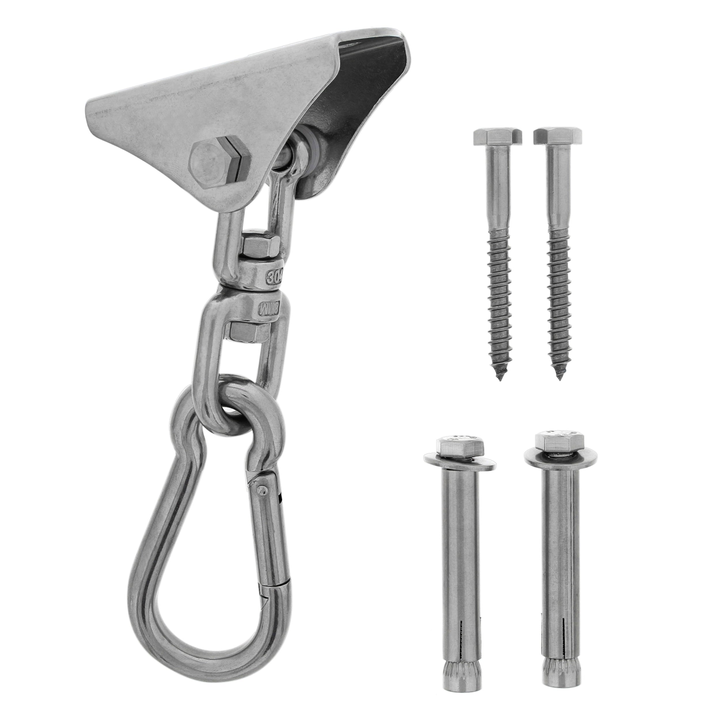 Get Out! Tire Swing Swivel Hanger 1000lb Carabiner Spinner Hardware Mount 1pk