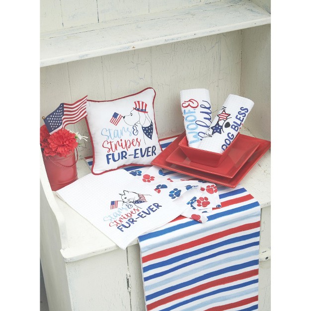 C amp f Home Stars amp Stripes Cat 4th Of July Cotton Kitchen Towel