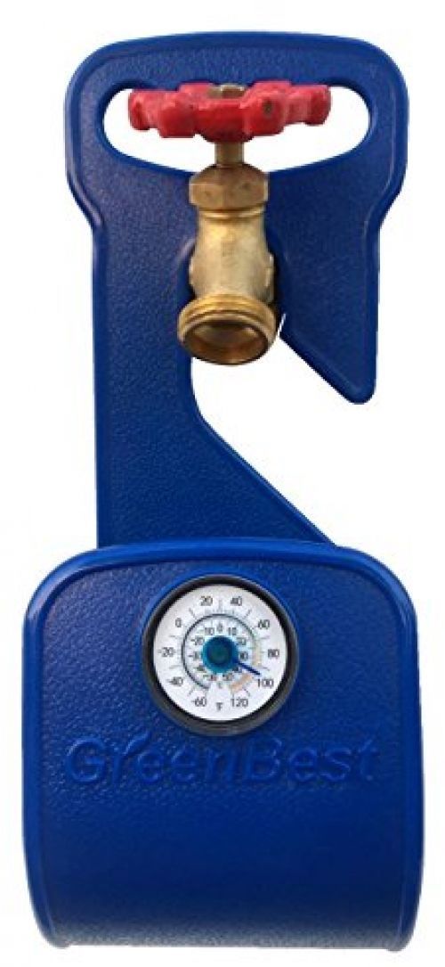 Garden-Hose-Hanger-Holder-Carrier-Durable-Rust-Free-Support-Thermometer BLUE