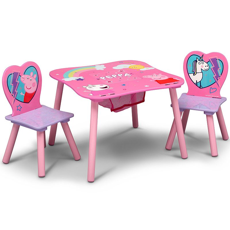 Peppa Pig Table and Chair Set with Storage by Delta Children