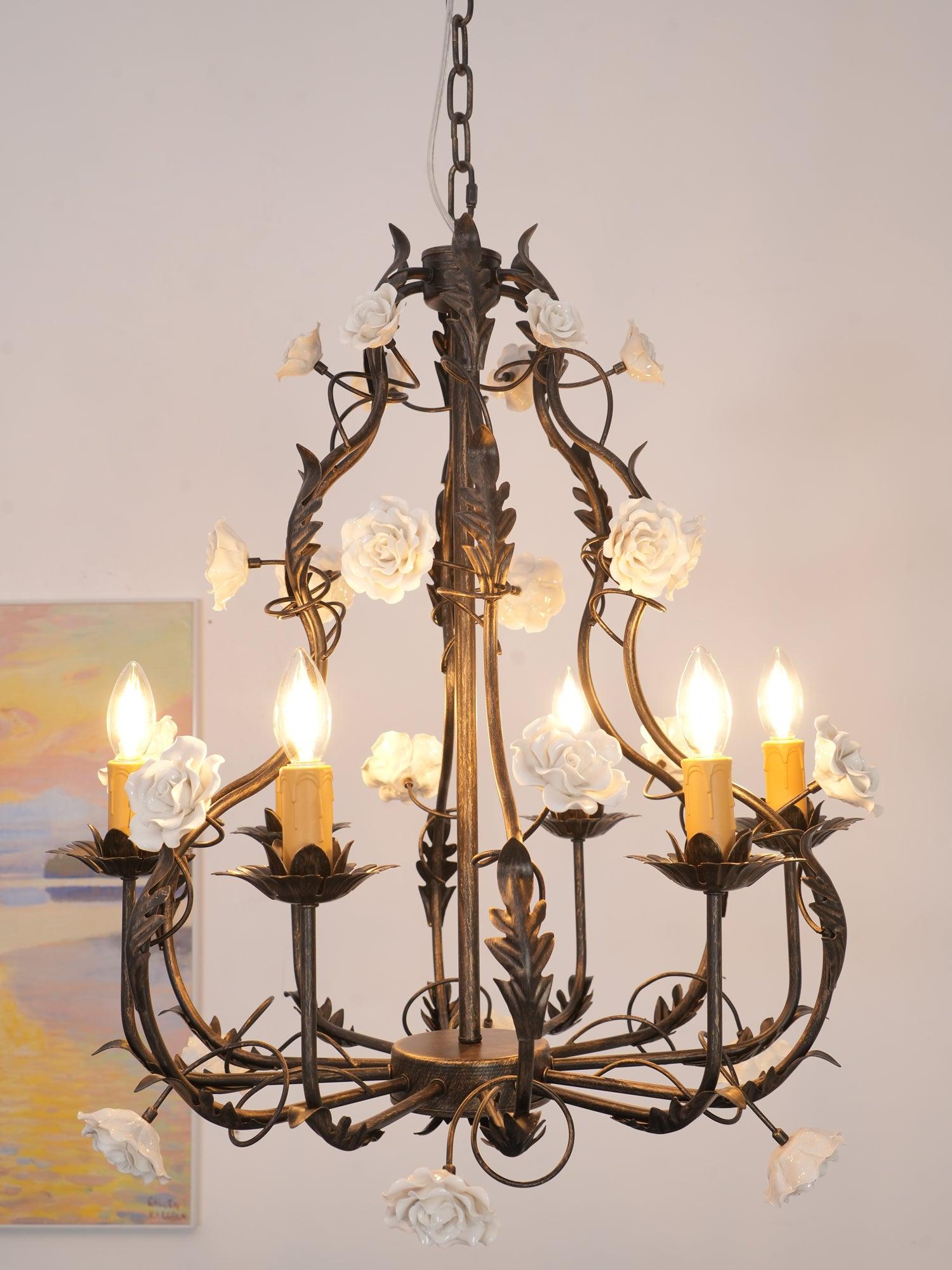 Florentine Rose Garden Chandelier