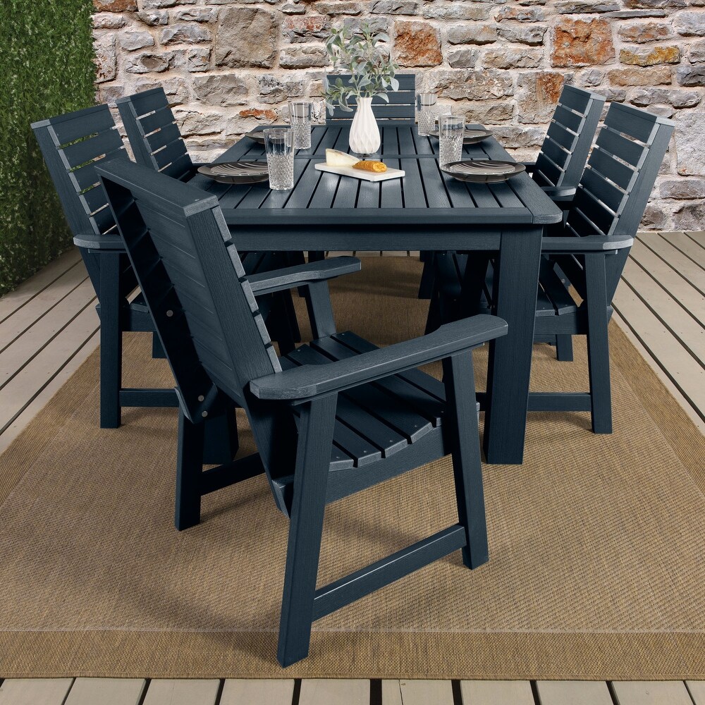 Weatherly 7 piece Outdoor Dining Set   42\