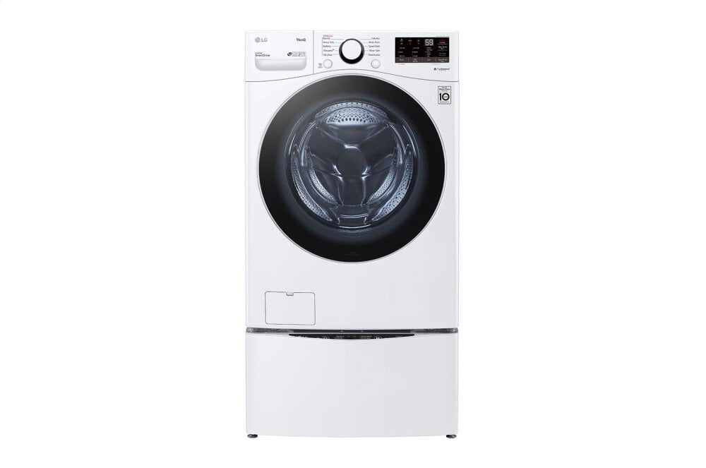 Lg WM3600HWA 4.5 Cu. Ft. Ultra Large Capacity Smart Wi-Fi Enabled Front Load Washer With Built-In Intelligence & Steam Technology