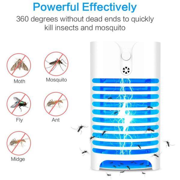 LIGHTSMAX 2020 upgraded 0.8-Watt Electronic Indoor Zapper Insect Mosquitoes Flies Killer LED Light (2-Pack) 817X2