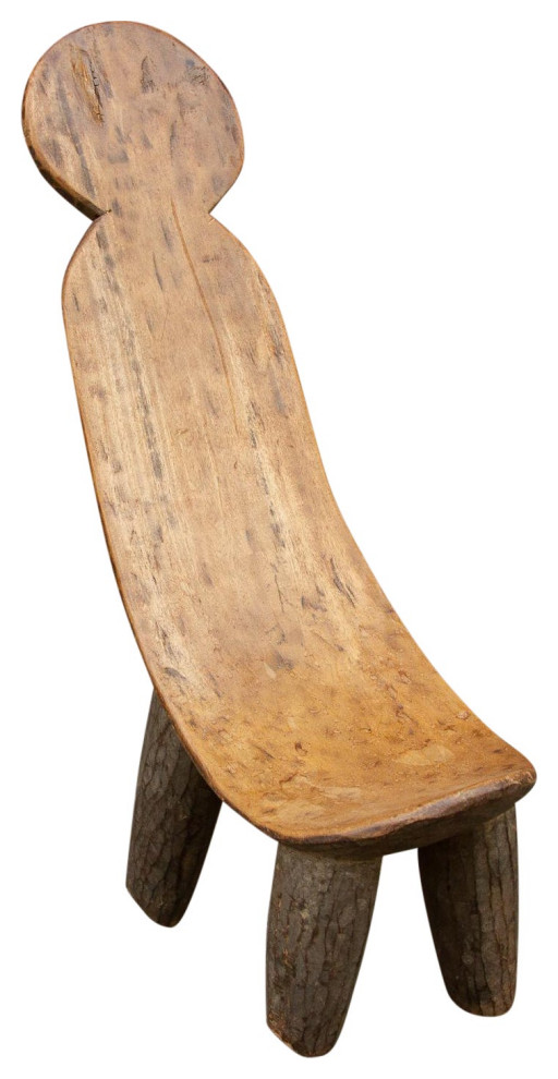 Lovely Small Dagalo Lobi Tribe Chair   Rustic   Armchairs And Accent Chairs   by De cor  Houzz