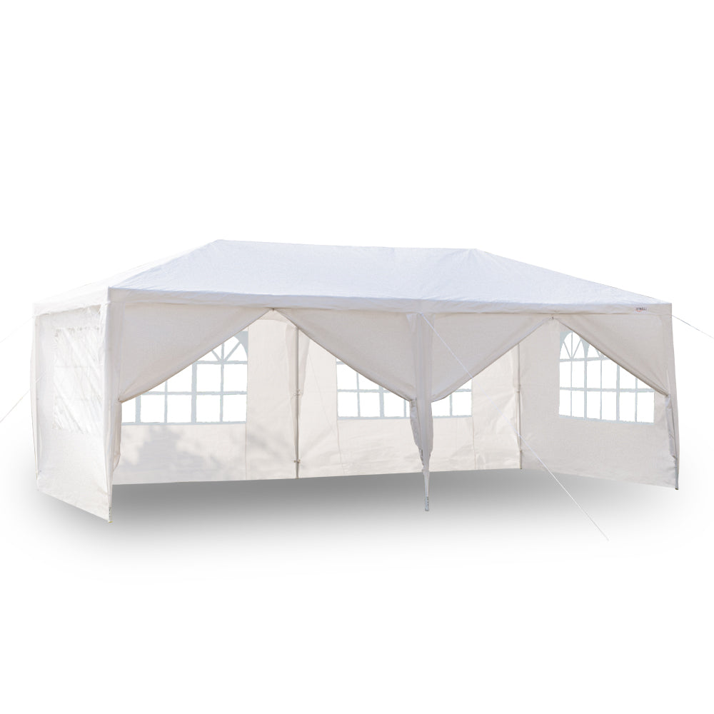 SalonMore 10' x 20' Party Tent Wedding Canopy Patio Tent Pavilion w/6 Side Walls 2 Doors