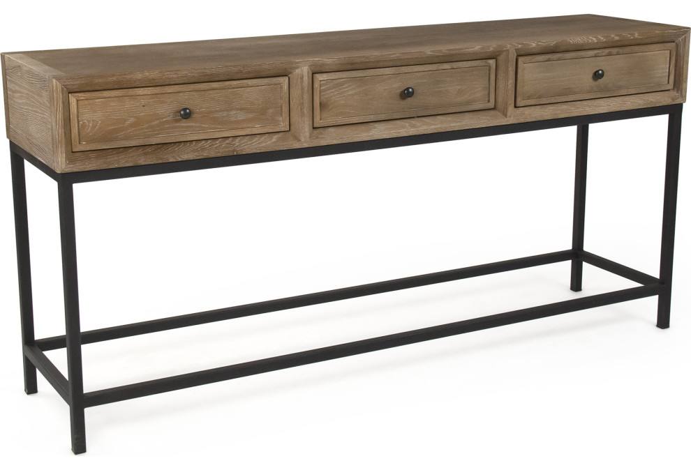 Finneas Console   Industrial   Console Tables   by HedgeApple  Houzz