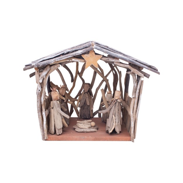 C amp f Home Driftwood Nativity Large