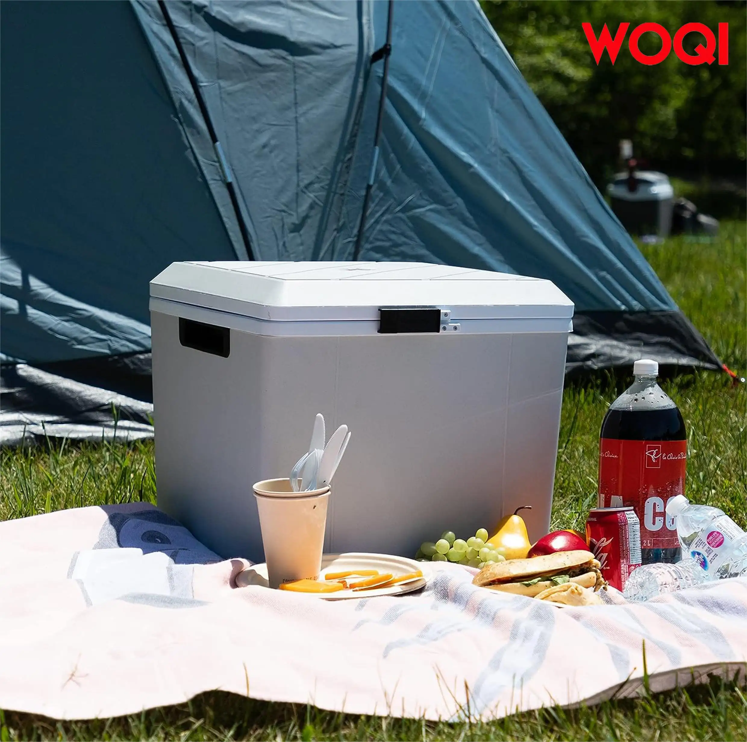 WOQI electric portable cooler  car cooler/heater   used for camping  travel  road transportation trucks