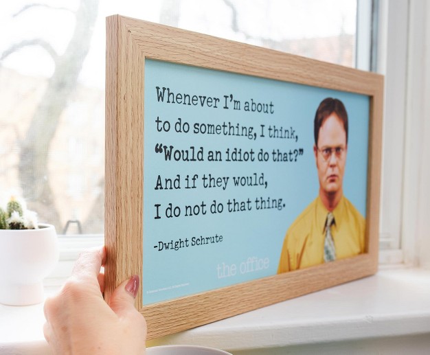 Silver Buffalo The Office Dwight Schrute Quote Wood Sign Wall Art 10 X 18 Inches