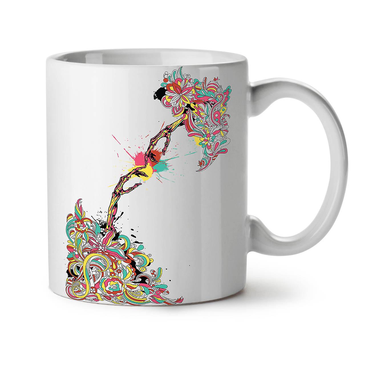 Touch Of Creation NEW White Tea Coffee Ceramic Mug 11 oz | Wellcoda