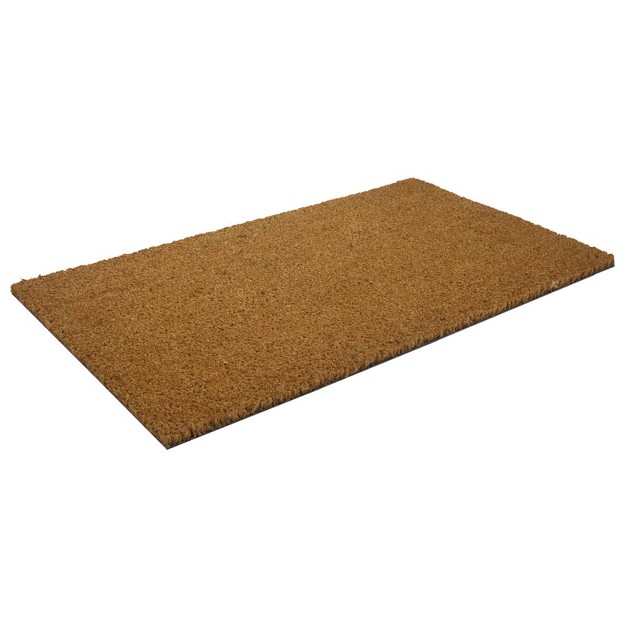 Indoor outdoor Coir Doormat Natural black Entryways