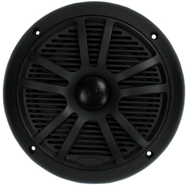 180w Dual Cone Marine Full Range Speakers Black 1 Pair