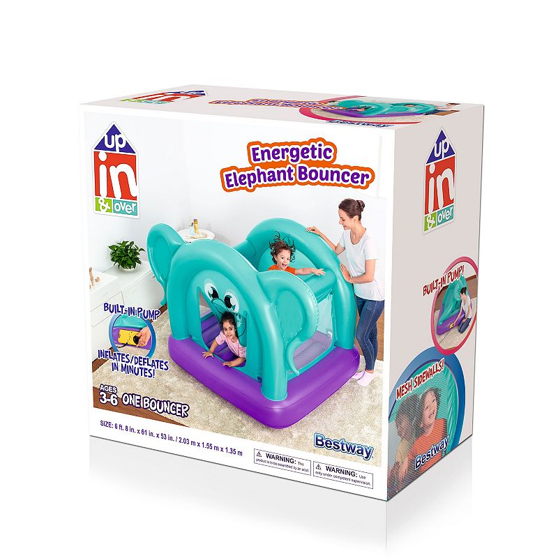 Bestway Up In and Over Energetic Elephant Bouncer with Built-in Pump