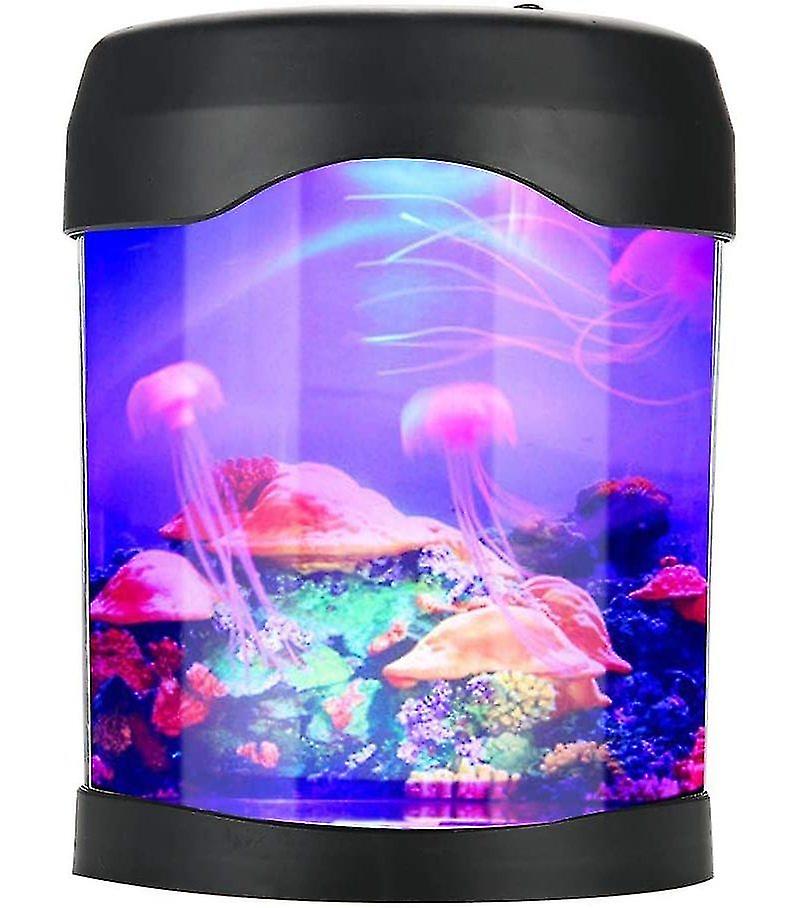 Mini Aquarium Light Usb Aquarium Mood Light Portable Mini Desk Aquarium Lamp With Color Changing For Home Decoration