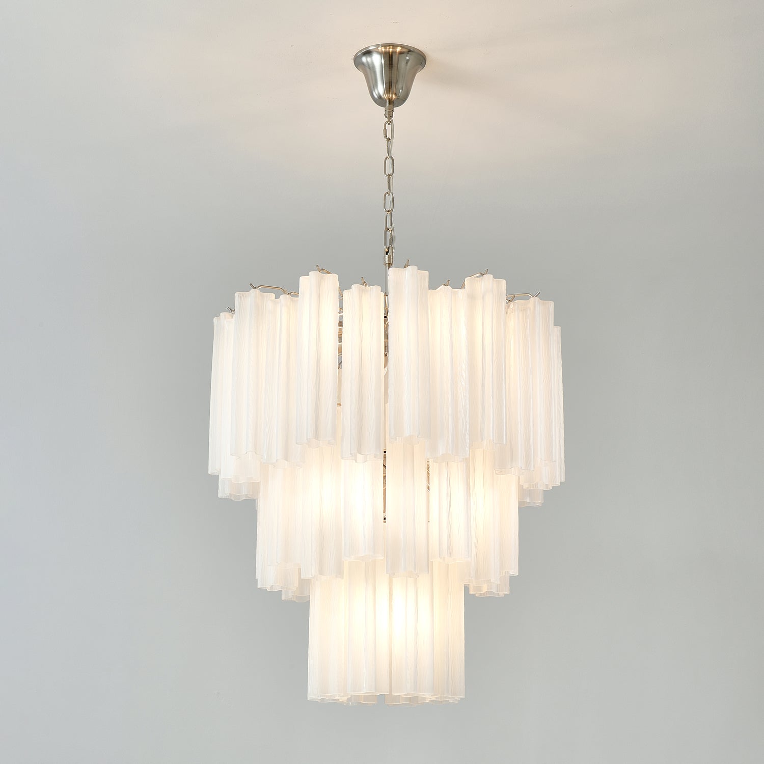 Frosted Glass Tubes Chandelier