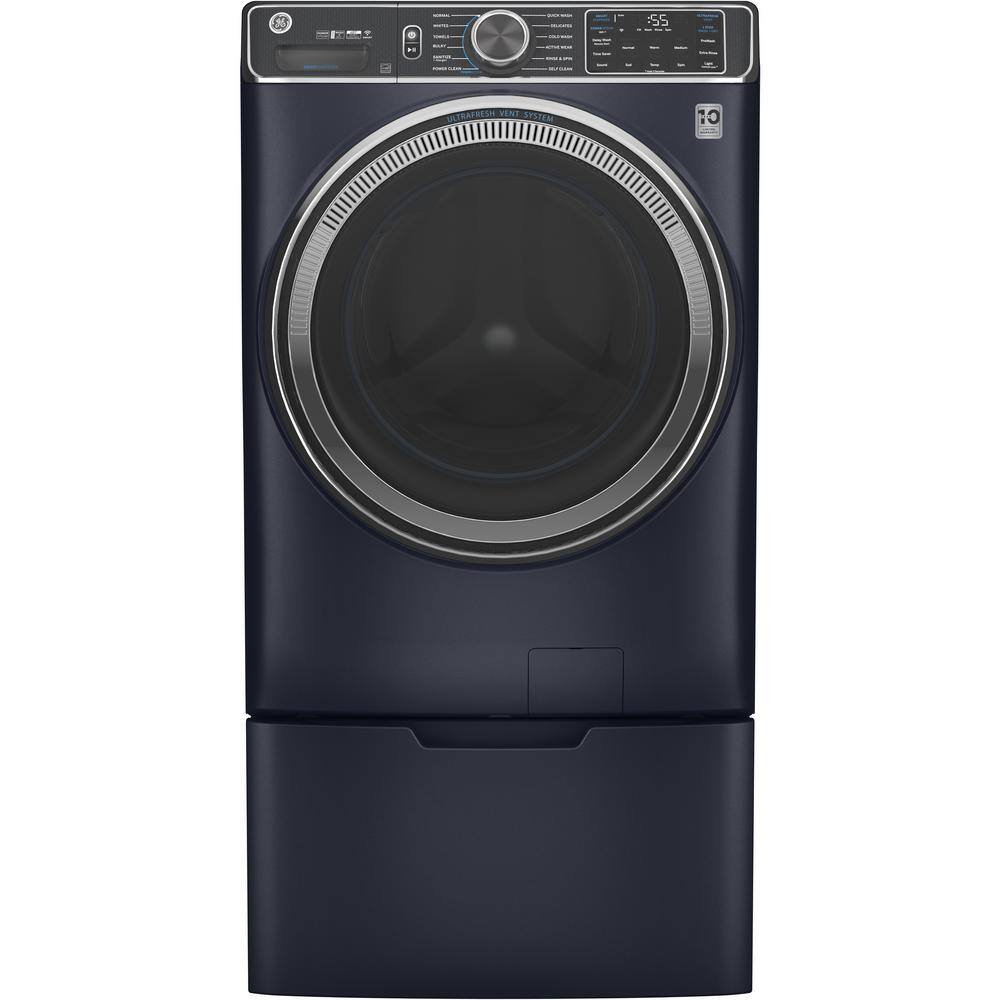 GE 28 in. Wide Laundry Pedestal with 16 in. Height in Sapphire Blue GFP1528PNRS