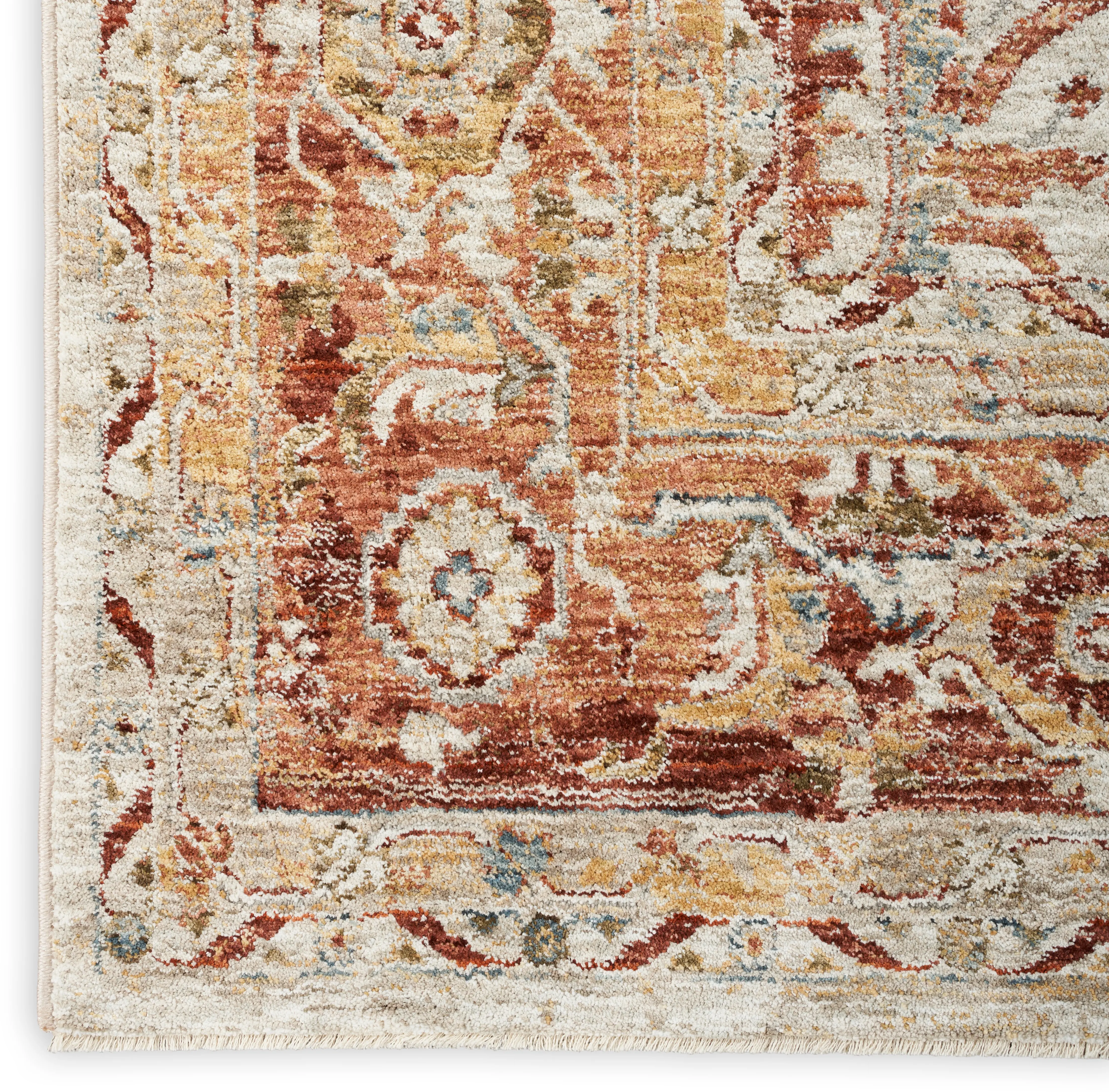 Sahar 8 x 10 Ivory Medallion Area Rug