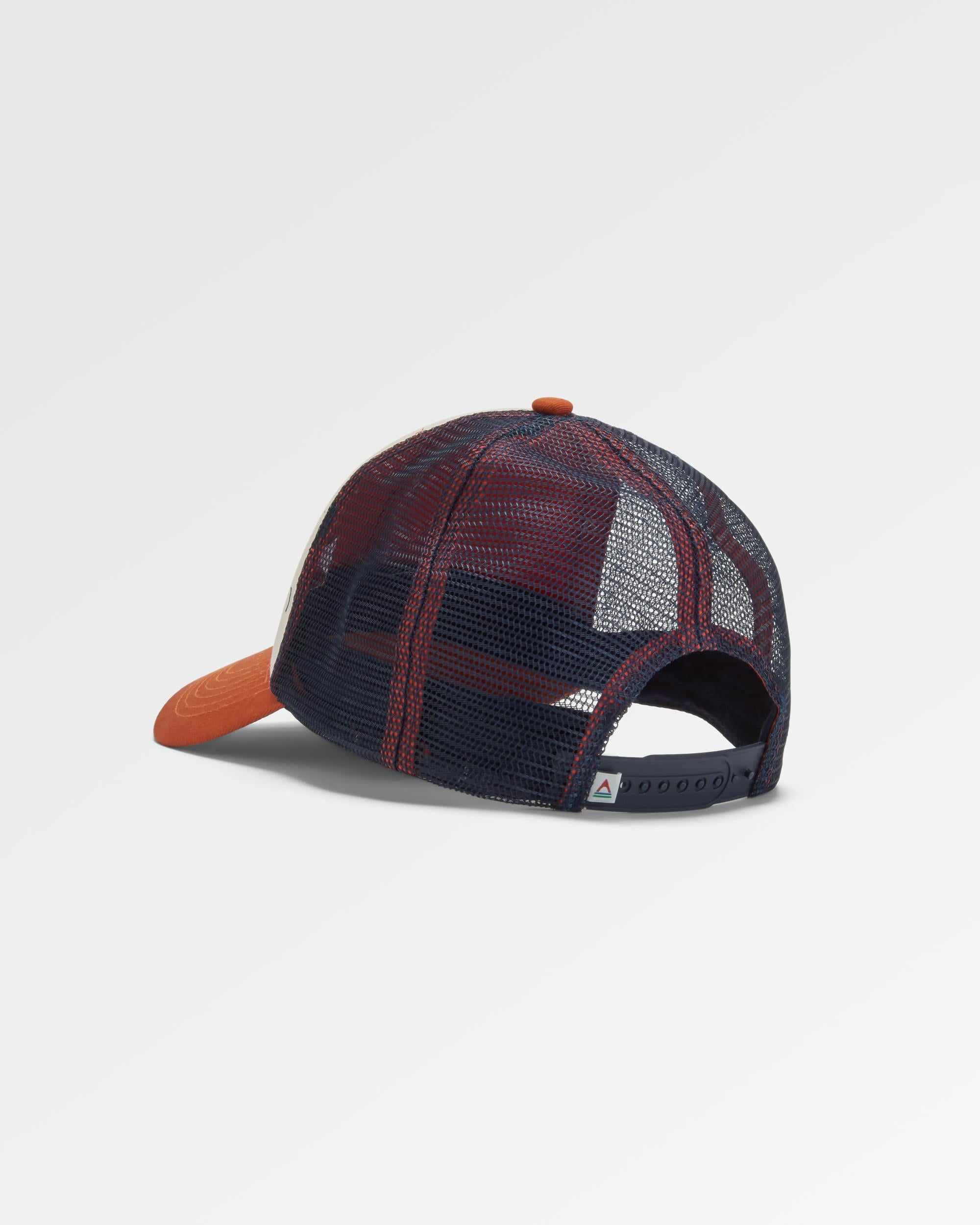 Heritage Mesh Snapback Cap - Sunrise Orange