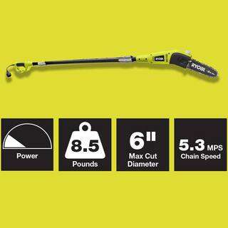 RYOBI 16 in. 13 Amp Electric Chainsaw and 6 Amp Pole Saw RY43155-PS