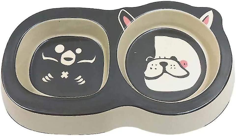 Cat Bowl， Double Bowl For Small Dogs And Cat， Non-slip Anti-spill Cat Dog Bowl