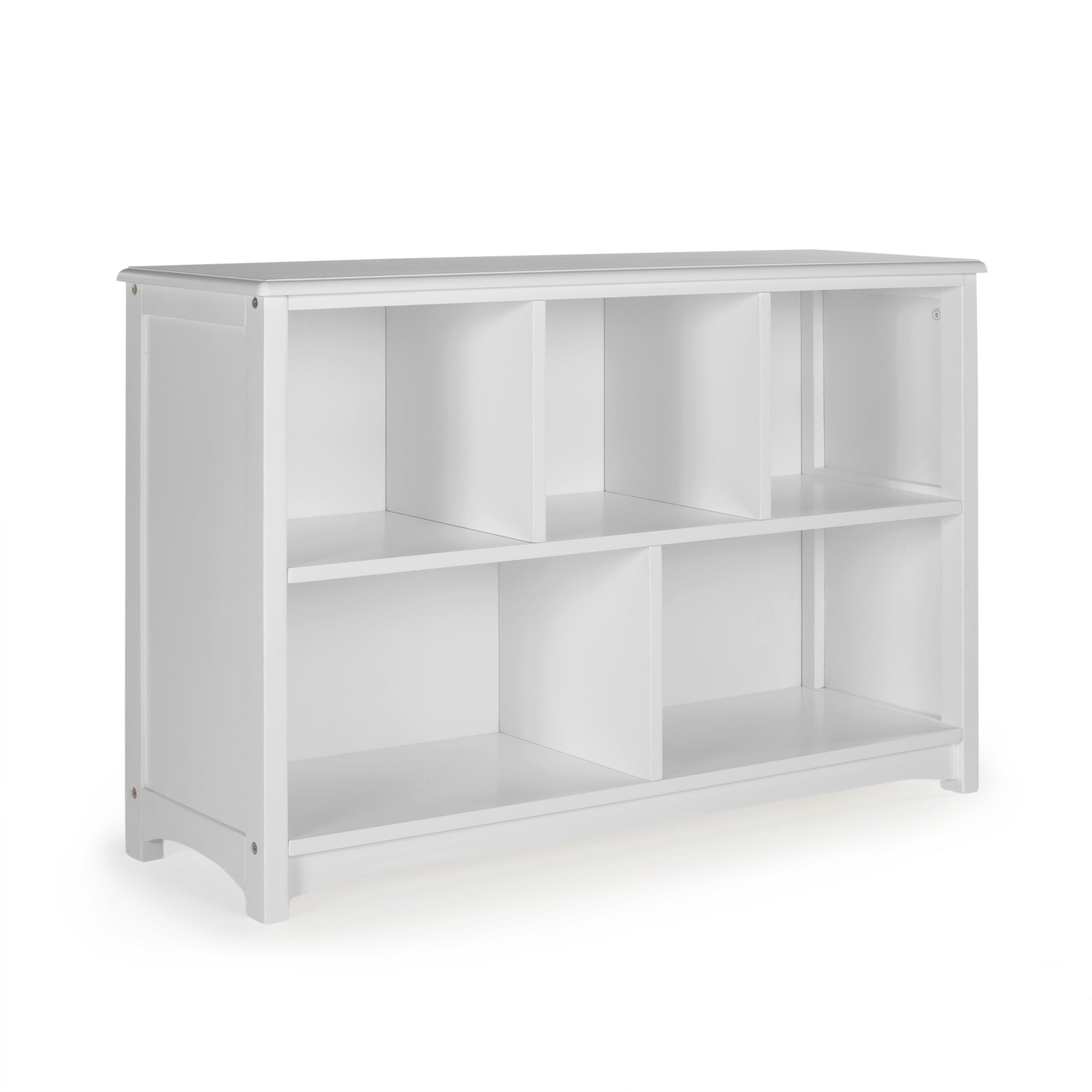 Guidecraft Classic Bookshelf - Gray: Wooden 5-Compartment Storage Shelving Unit for Kids Toys, Books, Paper, TV, and Bins - Children's Playroom Furniture