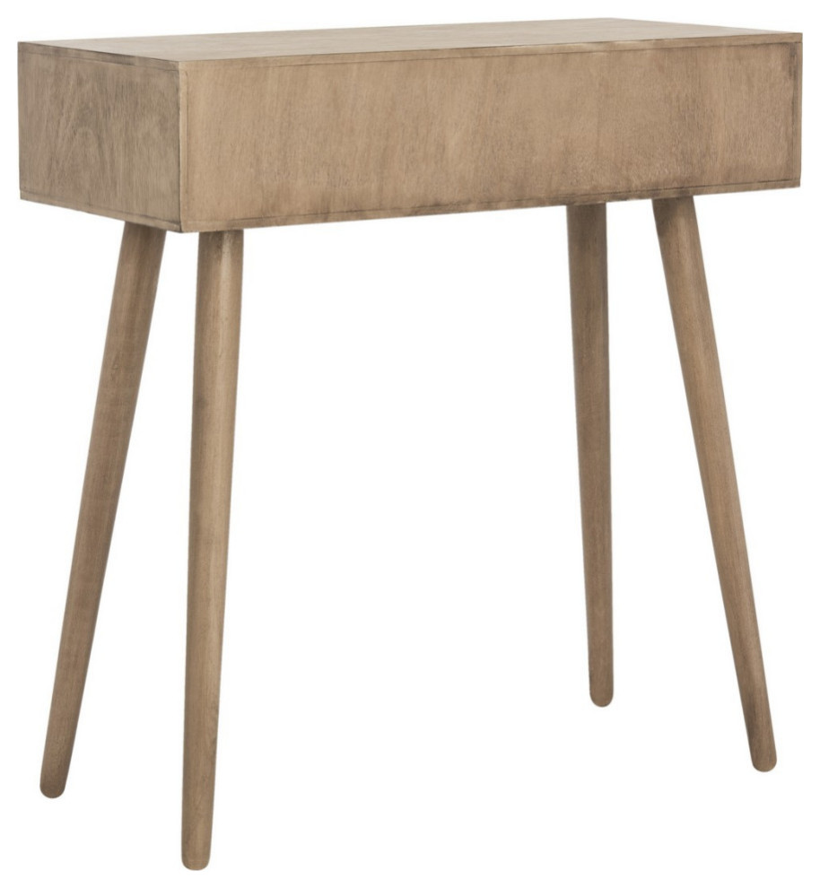 Neena 2 Drawer Console Chocolate   Midcentury   Console Tables   by V.S.D Furniture  Houzz