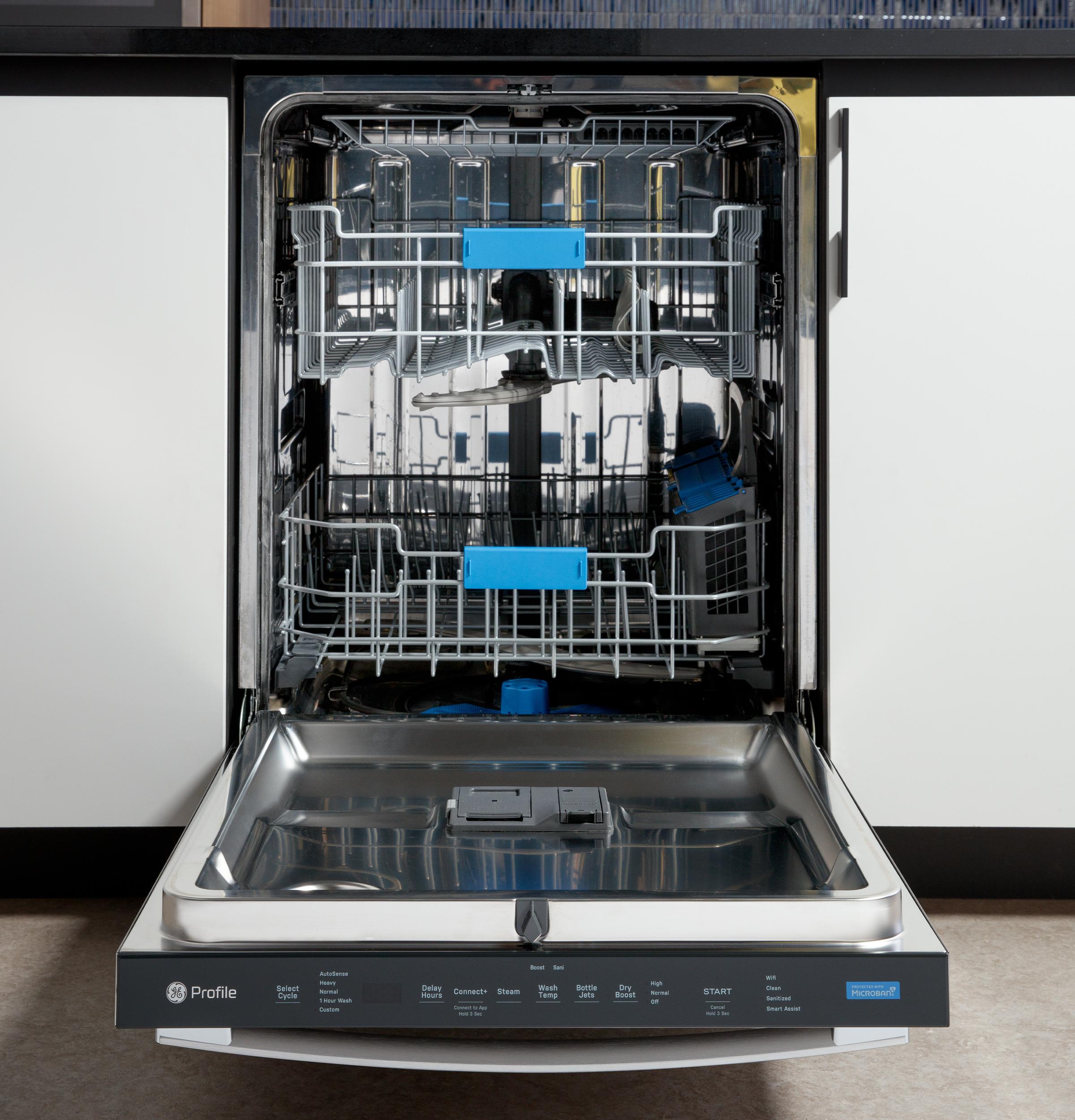 Ge Appliances PDP715SYVFS Ge Profile™ Fingerprint Resistant Top Control With Stainless Steel Interior Dishwasher With Microban™ Antimicrobial Protection With Sanitize Cycle