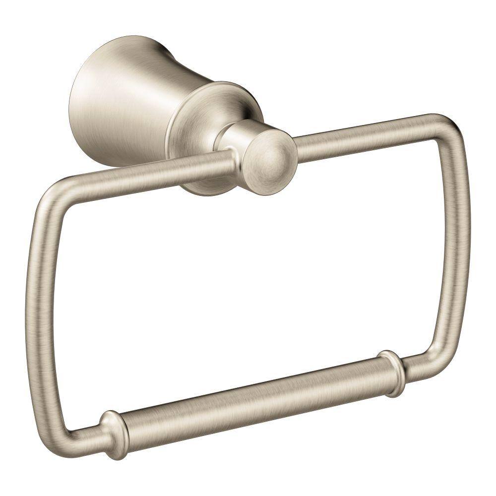 MOEN Dartmoor Towel Ring in Brushed Nickel YB2186BN