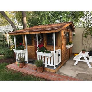 Outdoor Living Today 9 ft. x 7 ft. Cozy Cabin Playhouse CCP97