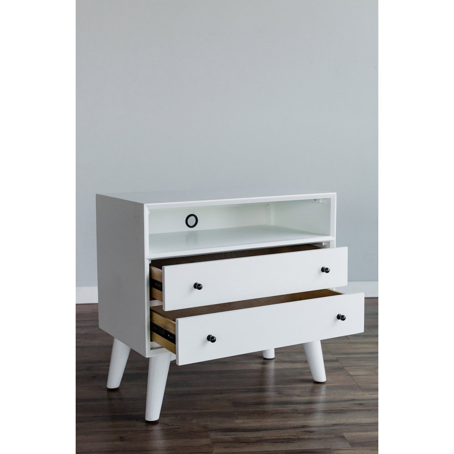 Flynn Large Nightstand, White