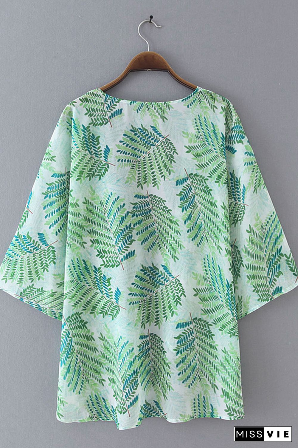 Casual Chiffon Print Sunscreen Blouse Cover up