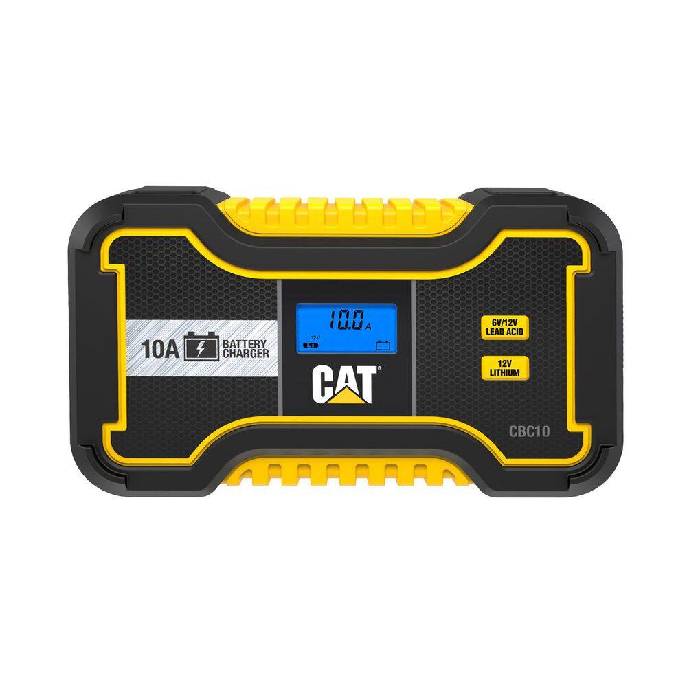 CAT Professional 10 Amp Battery ChargerBattery Maintainer with 6-Volt Or 12-Volt Charging Option CBC10