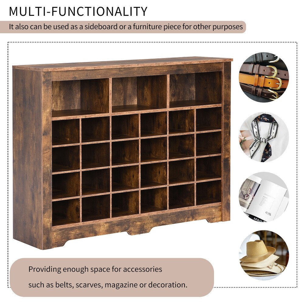 Modern Shoe Cabinet Storage Cabinet with Curved Base