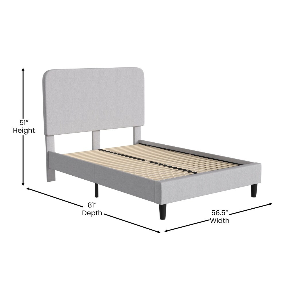 Platform Bed with Headboard   No Foundation Needed