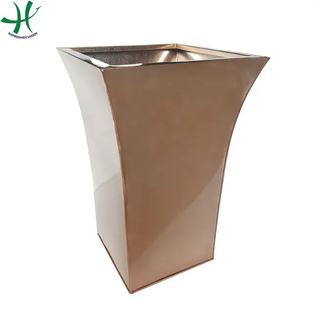 New design zinc flower planter  wholesale zinc pots in Vietnam  home   garden decoration (HG 15 1041/3)