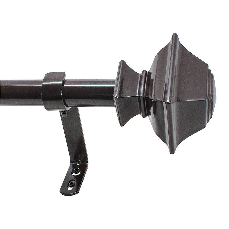 Decopolitan Square Curtain Rod Set