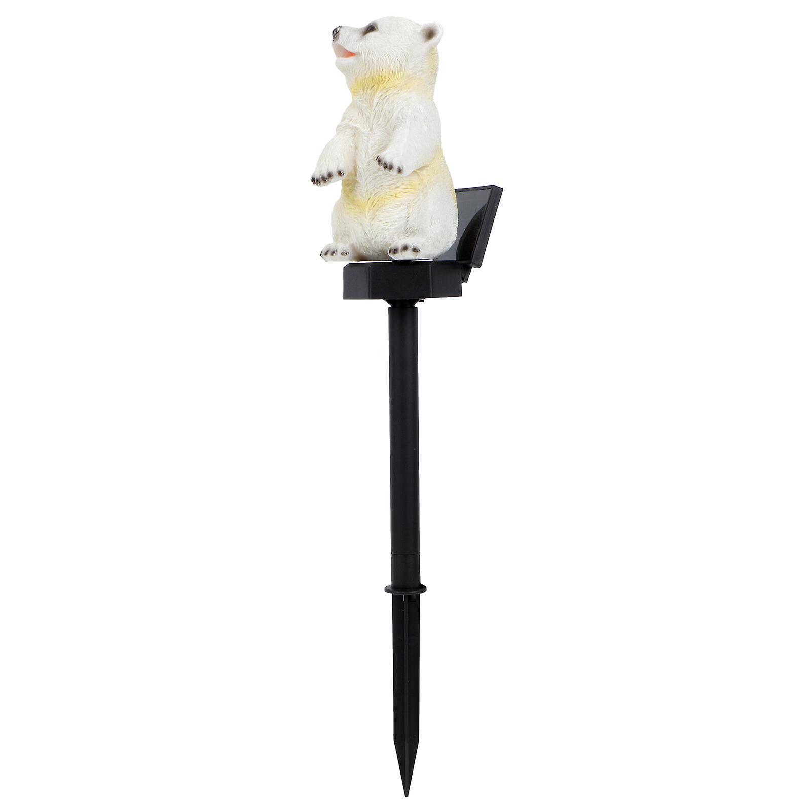 Solar-powered Bear Landscape Lamp Creative Outdoor Yard Garden Decorative Lamp