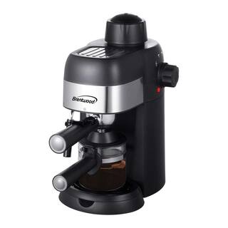 Brentwood 4-Cup Stainless Steel Espresso and Cappuccino Maker Machine GA-134BK