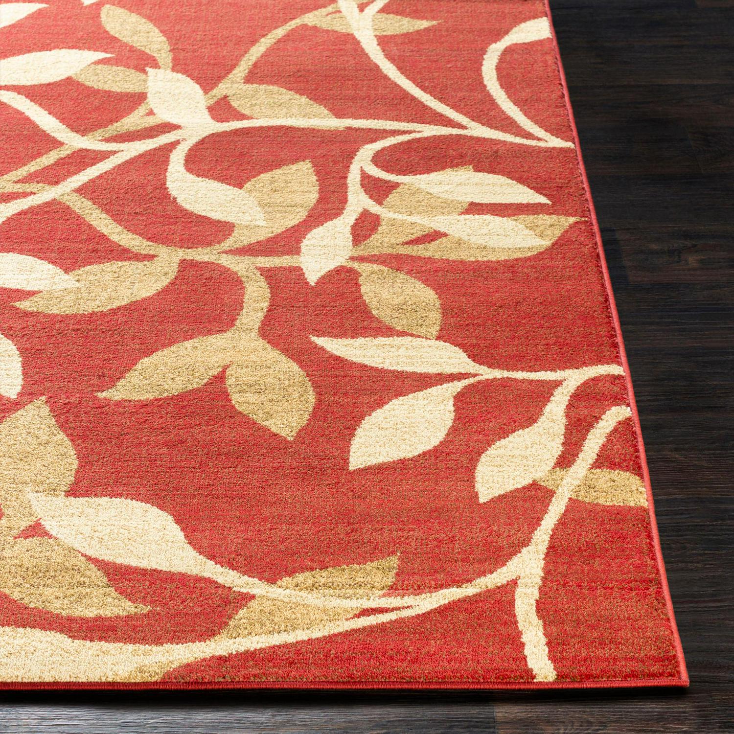 Art of Knot Cedrela Dark Red Traditional 53 x 77 Area Rug